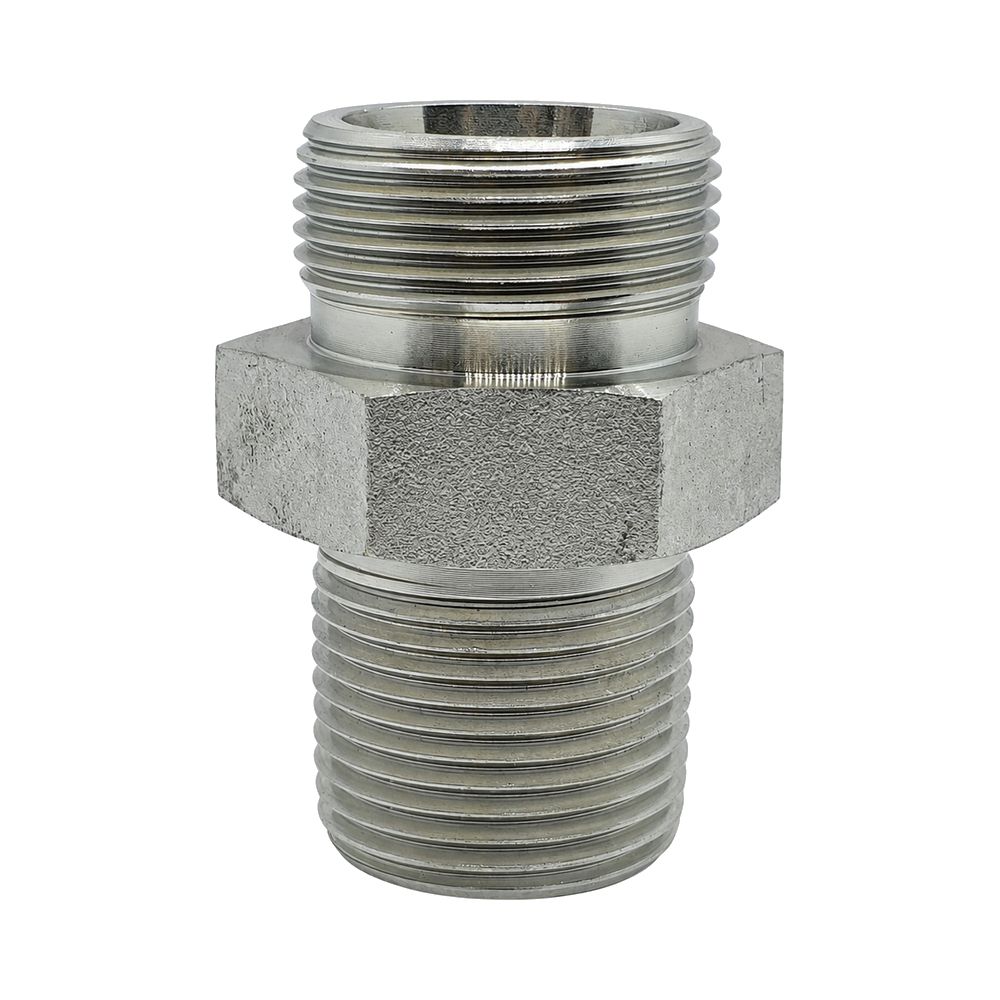 Metric Heavy Male x NPT Tapered Male Straight, Size: Adaptor - M14 (6S) Metric Heavy Male x (04) 1/4" NPT Tapered Male - Straight