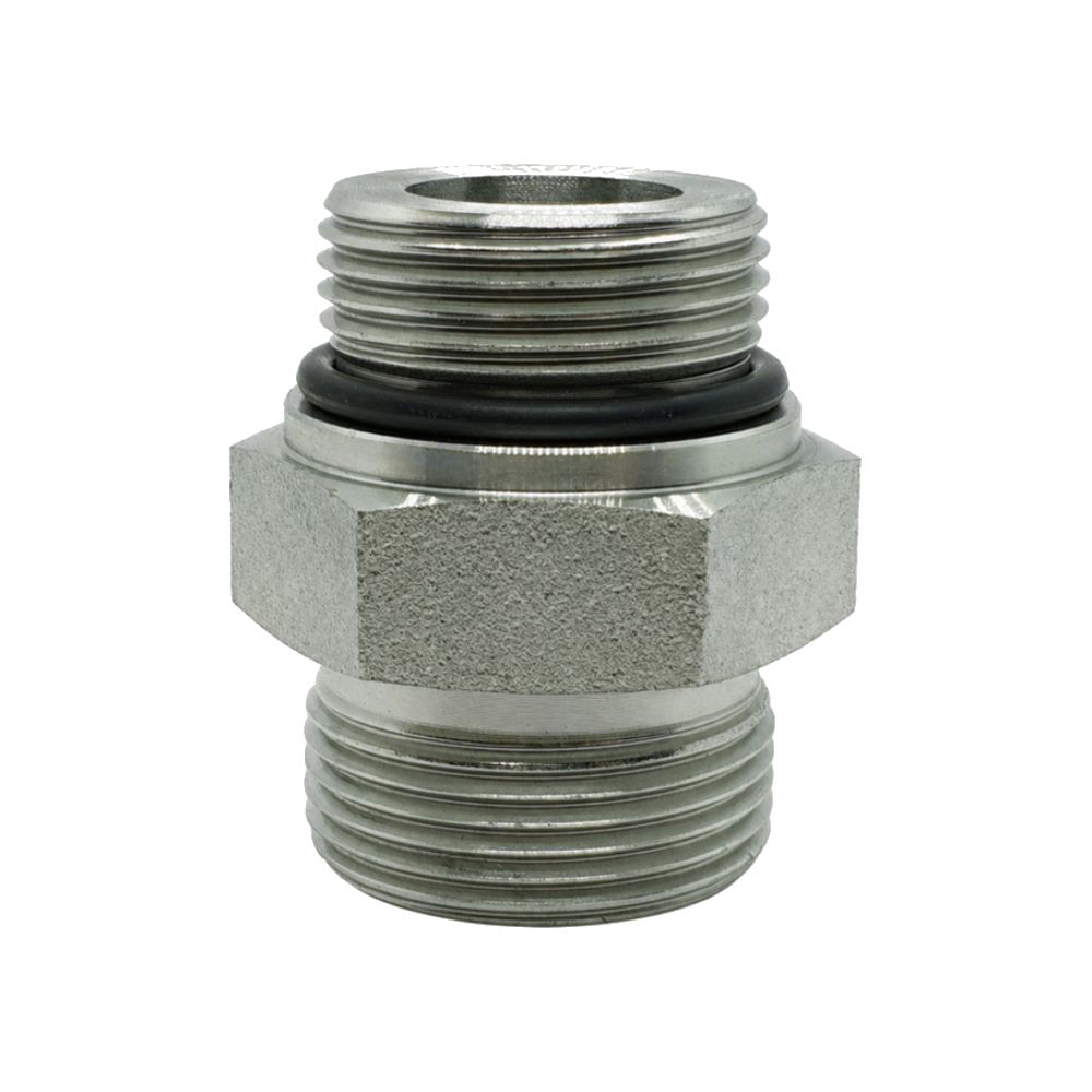 Metric Heavy Male x UNO Male Straight, Size: Adaptor - M14 (6S) Metric Heavy Male x (07) 7/16" UNO Male - Straight