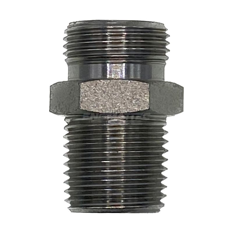 Metric Light Male x NPT Tapered Male Straight