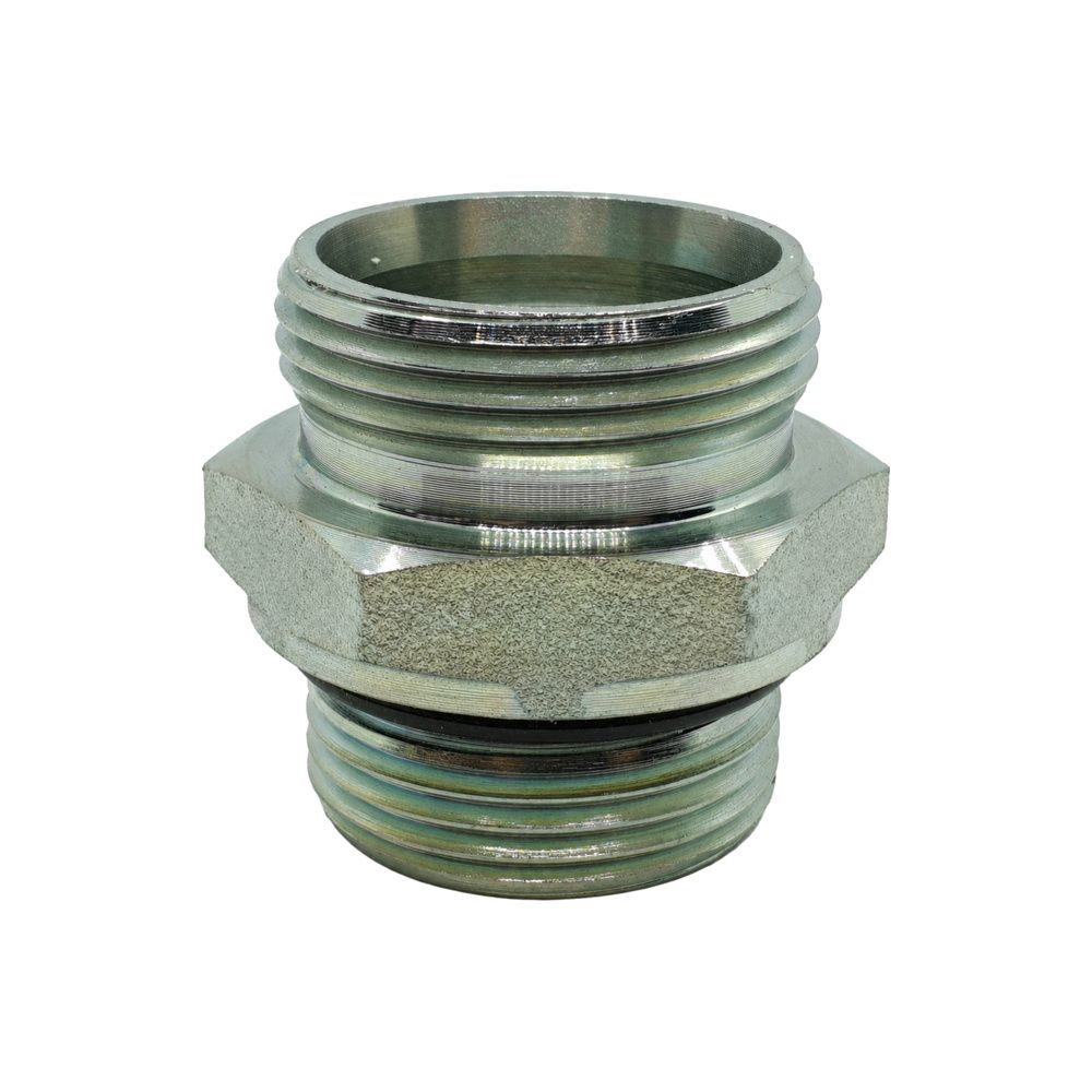Metric Light Male x UNO Male Straight, Size: Adaptor - M14 (8L) Metric Light Male x (09) 9/16" UNO Male - Straight