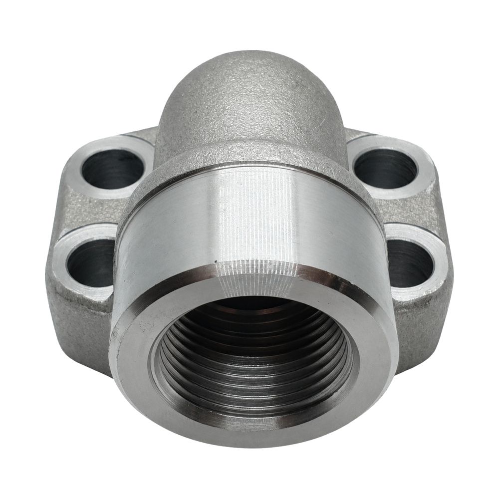 Flange Block BSP Female x Code 62 90° Compact