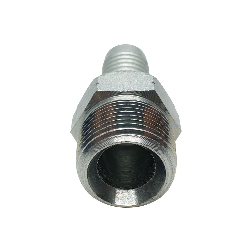 Hose Tail - NPT Male Tapered - Straight - Two-Piece Crimp-On