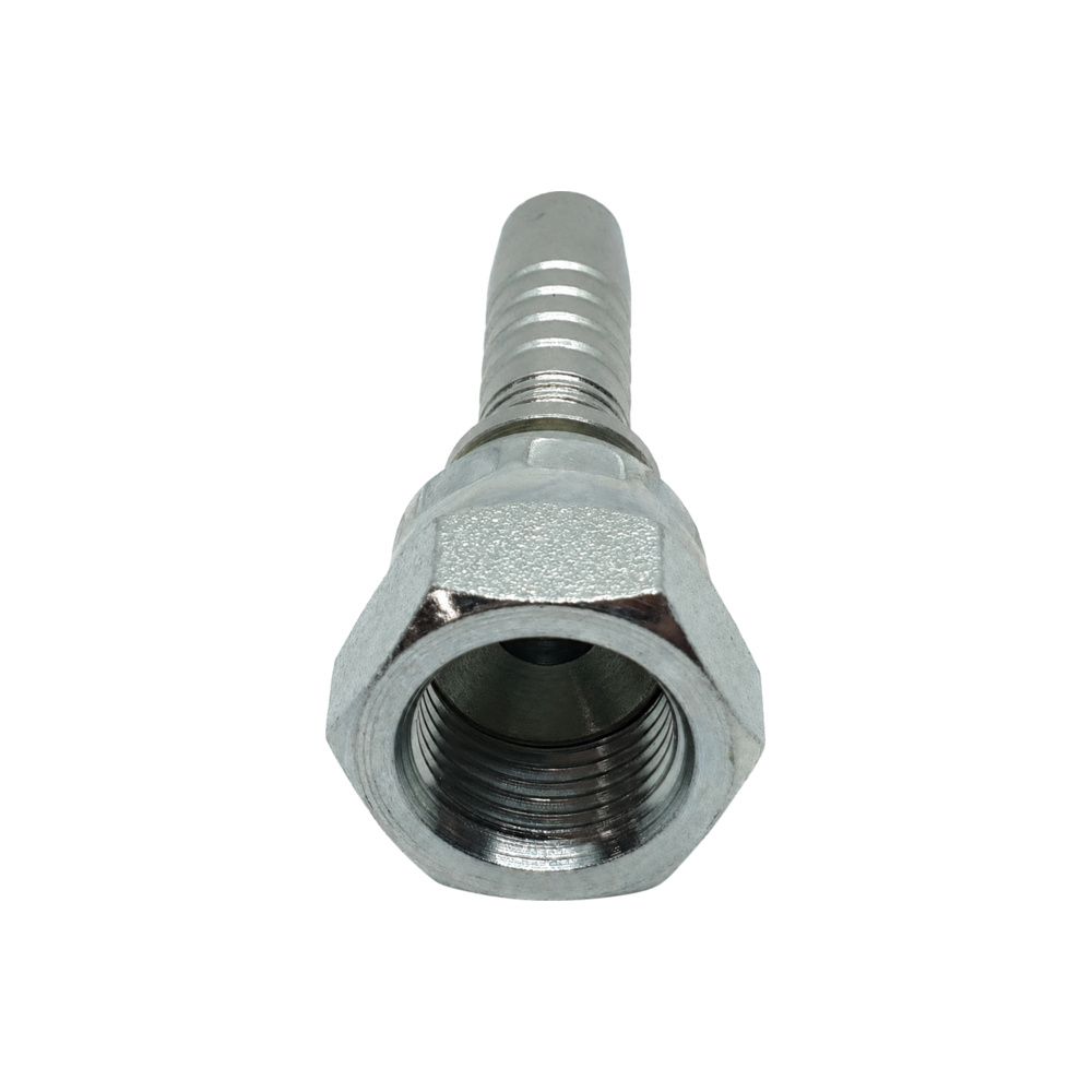 Hose Tail - SAE Swivel Female - Straight - Two-Piece Crimp-On