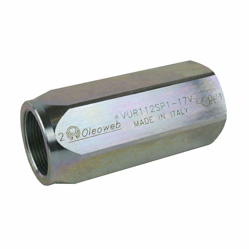 Hydraulic Inline Check Valve BSPP Female 1/8" to 1-1/2"