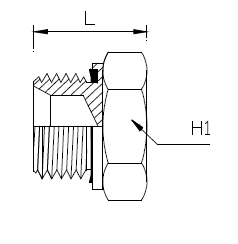 Dimension drawing: letters match the table columns