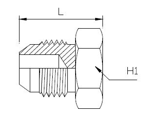 Dimension drawing: letters match the table columns