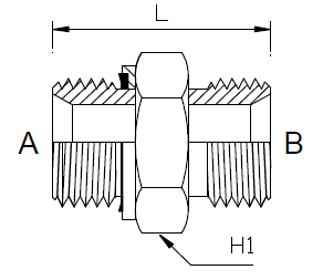 Dimension drawing: letters match the table columns