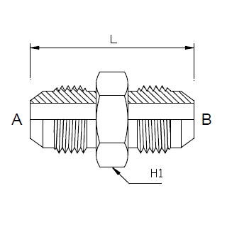 Dimension drawing: letters match the table columns