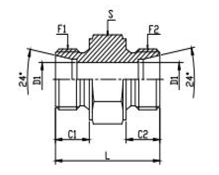 Dimension drawing: letters match the table columns