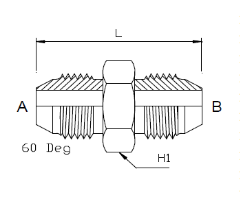 Dimension drawing: letters match the table columns