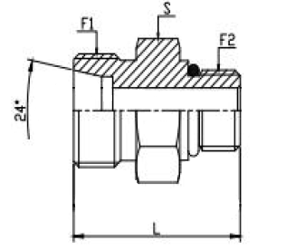 Dimension drawing: letters match the table columns
