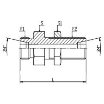 Dimension drawing: letters match the table columns