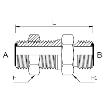 Dimension drawing: letters match the table columns