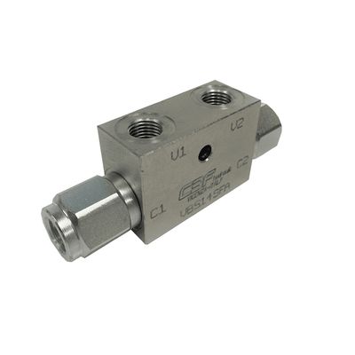 VBS and VBD Inline Hydraulic Lock Valve - Single and Double - 1/4" to 3/4" BSPP