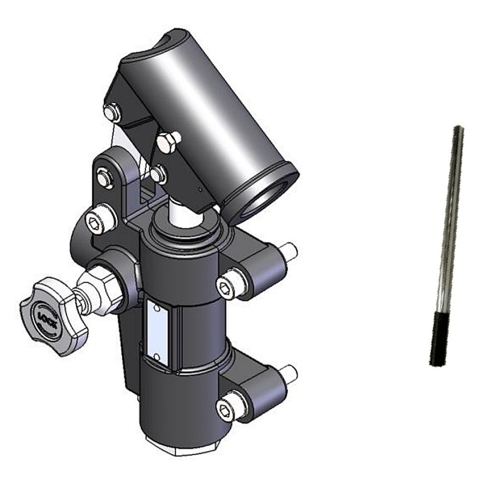 Badestnost Hand Pump - Single Acting, Remote Mount, 20 cc, 350 Bar, Handle Included, Release Lever: 20 cc per Stroke - 350 Bar Max - No Release Lever