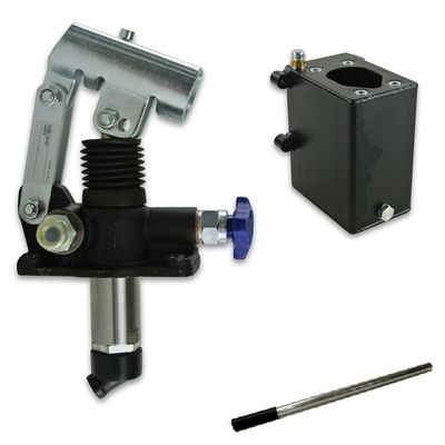 Complete single acting hand pump kit: HV Hydraulic pump on 2 litre steel tank with 600 mm operating handle