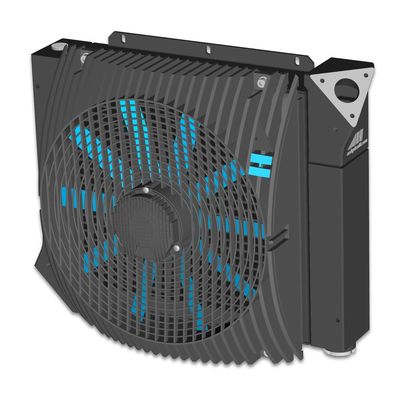 ASA Hydraulik ASA0257 Air Blast Oil Cooler - Single or Twin Fan DC, 415V AC or Hydraulic, 26 Bar