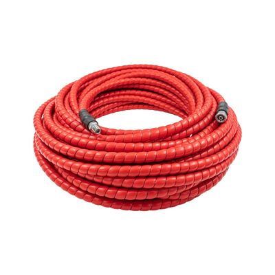 BARflex Spiral Wrap Two Wire Pressure Washer Hose 1/4" - 5,800 psi - Red Cover BARflex spiral wrap two wire pressure washer hose, 1/4 inch, red cover