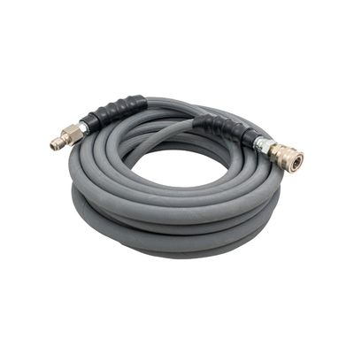 Lenflex R1 One Wire Pressure Washer Hose 3/8" - 4,000 psi - Grey or Black with Quick Connects Lenflex R1 one wire pressure washer hose, 3/8 inch, quick connect couplers fitted