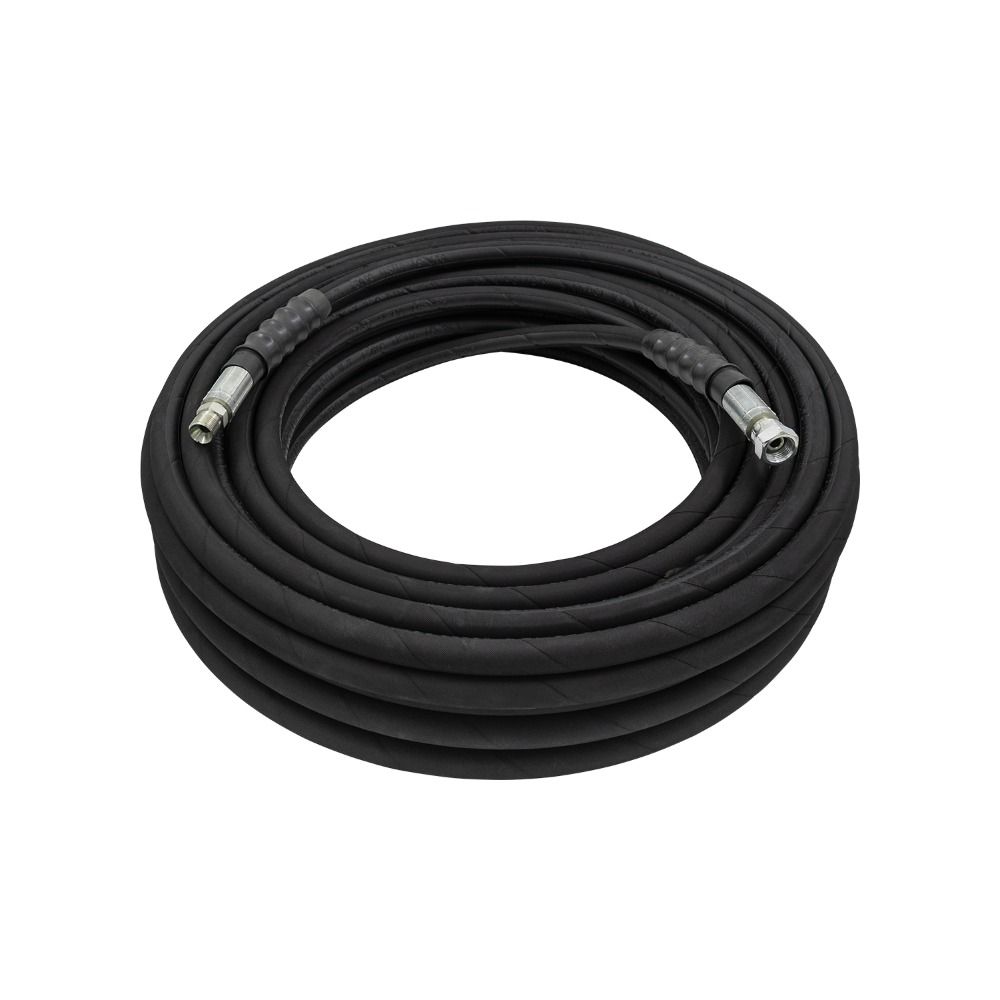 Lenflex R2 two wire pressure washer hose, 3/8 inch, black cover