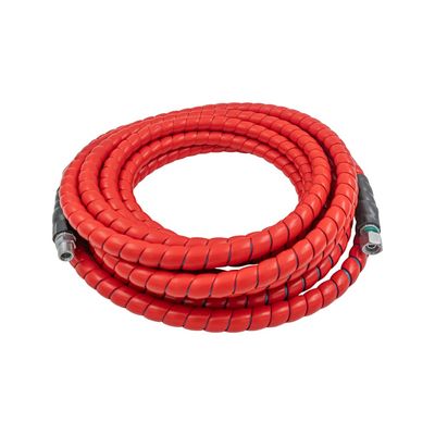 BARflex Spiral Wrap Two Wire Pressure Washer Hose 3/8" - 5,800 psi - Red, Blue or Black Cover BARflex spiral wrap two wire pressure washer hose, 3/8 inch, abrasion resistant cover