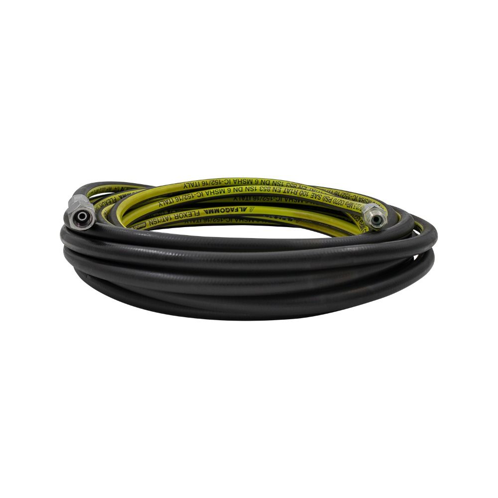 Alfagomma R1 one wire pressure washer hose, 1/4 inch bore with 3/8 inch ends