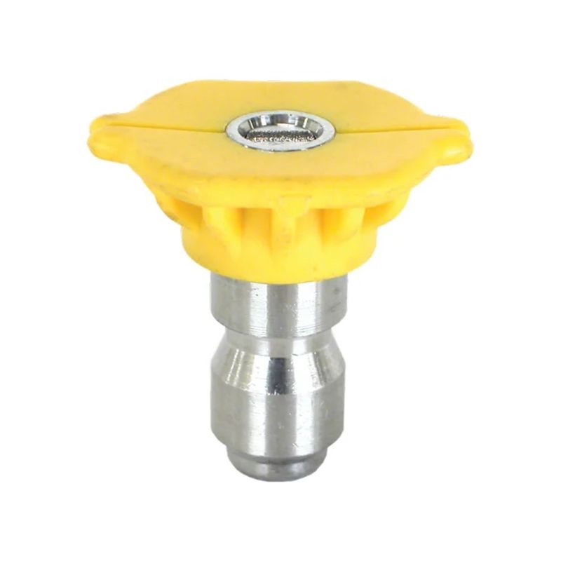 Quick Connect Chiselling Nozzles - 15 Degree, Orifice 020 to 100 Yellow quick connect 15 degree chiselling nozzle with stainless insert