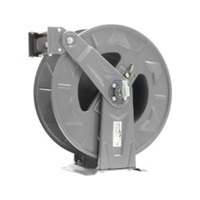 Ramex AV1100FEBK Retractable Hose Reel - 20 m of 3/8" hose - zinc steel with safety brake