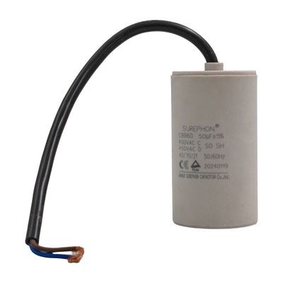 Capacitor, 50 uF, 450 V, 50 Hz