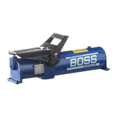 BOSS PA Foot Control Air Hydraulic Pump - Single Acting, 10,000 PSI, 850 to 8,000 cc Reservoir