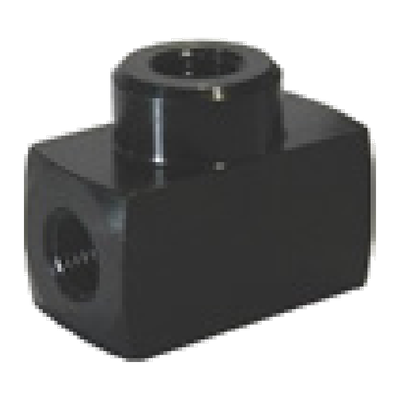 BOSS 700 Bar Hydraulic Tee - Three Way, NPT Female and Male, 1/4 and 3/8 inch