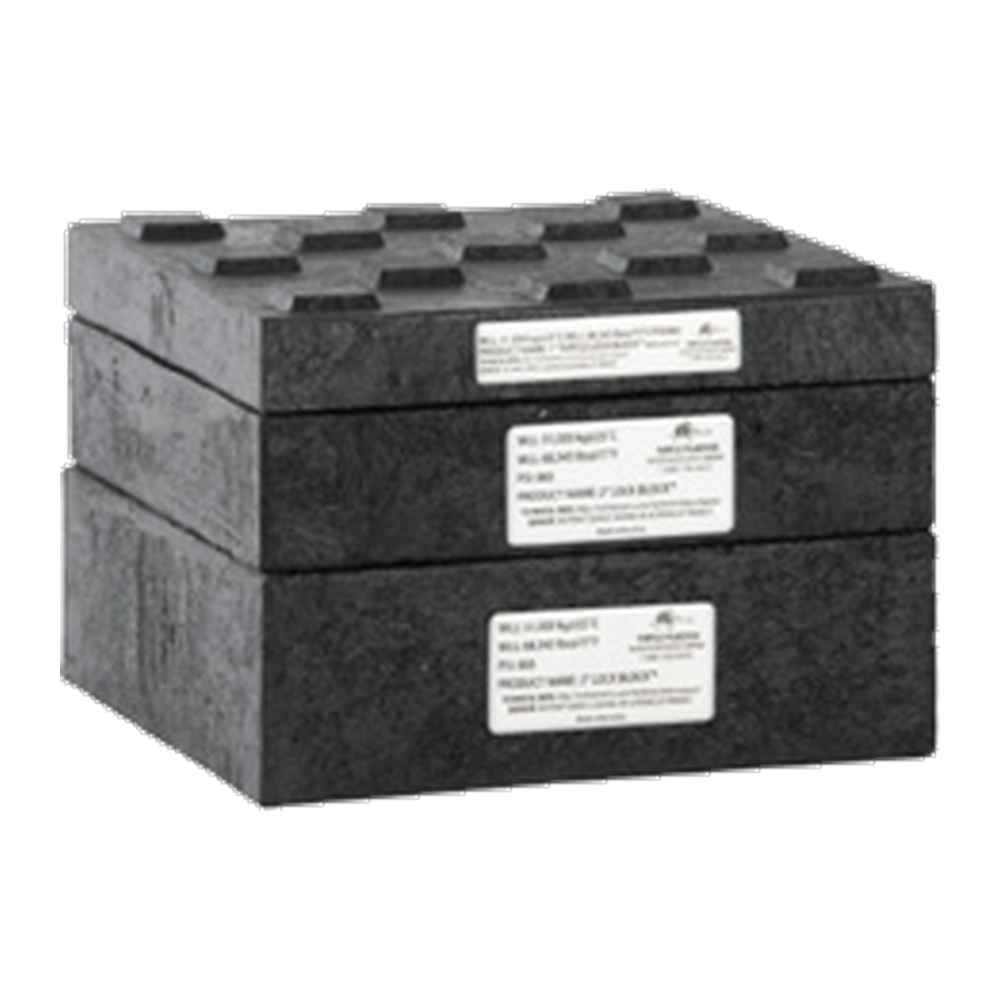 Turtle Plastics Lock Block - Composite Stacking Block, 31 Tonne, 1 to 3 inch