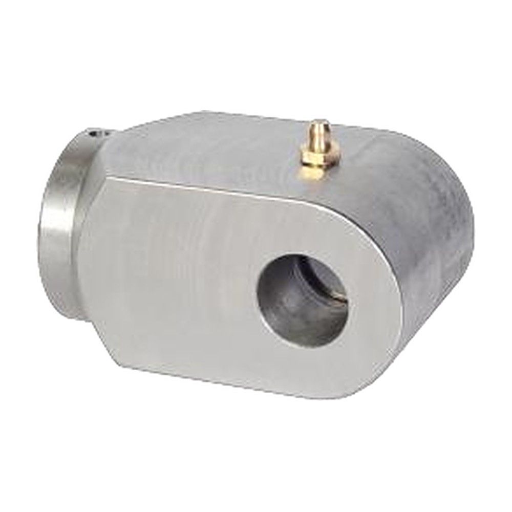 Male rod clevis block with grease nipple for AG hydraulic cylinders