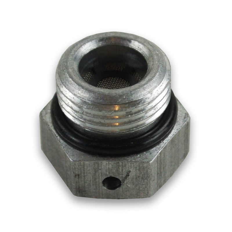 Aluminium cylinder breather with brass mesh filter