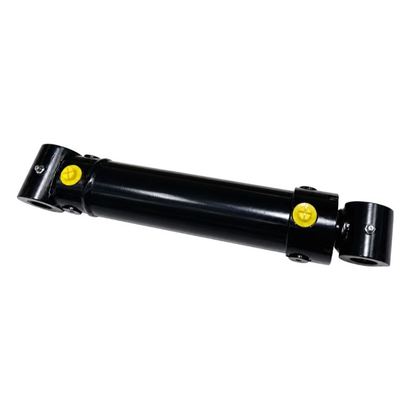 4" Bore Bushed End Hydraulic Cylinder, Gloss Black, 8" to 24" Stroke, Double Acting