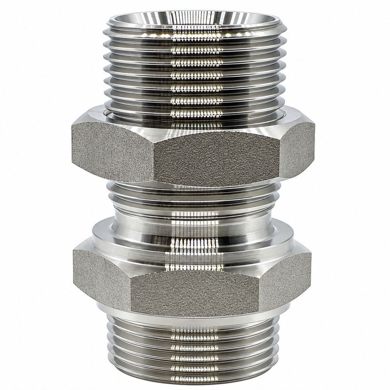 316 Stainless Steel BSP Bulkhead Male x BSP Parallel Male - Straight