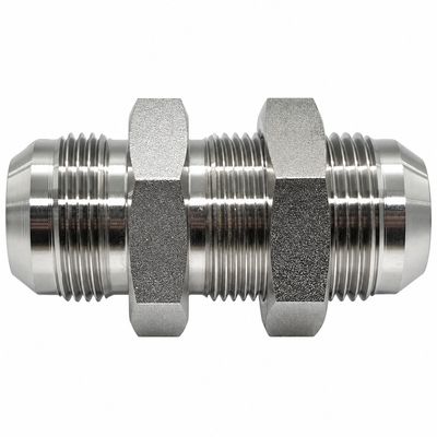 316 Stainless Steel JIC Bulkhead Male x JIC Male - Straight