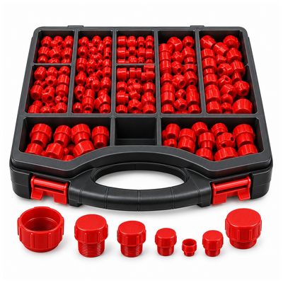 JIC Flared Cap and Plug Kit - 16 Sizes, 400+ Pieces in Carry Case