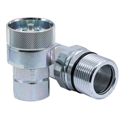 316 Stainless Steel Screw-Together Poppet Hydraulic Couplers ISO 14541 VD - BSPP - 1/4 to 1 Inch