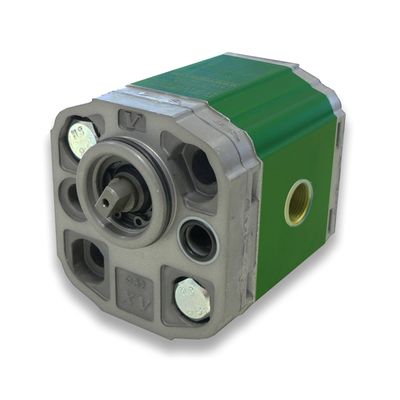 Vivoil X1P Group 1 Gear Pump 0.91 to 9.88cc - 4 Bolt DIN Mount, 1:8 Tapered Shaft, BSPP Ports Vivoil X1P Group 1 gear pump