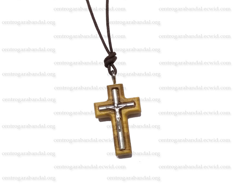 Olive Wood Cross with cord