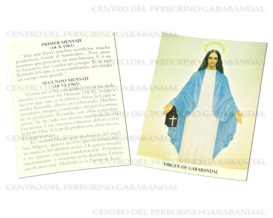 Estampa Virgen Garabandal