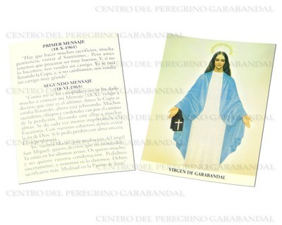 Estampa Virgen Garabandal