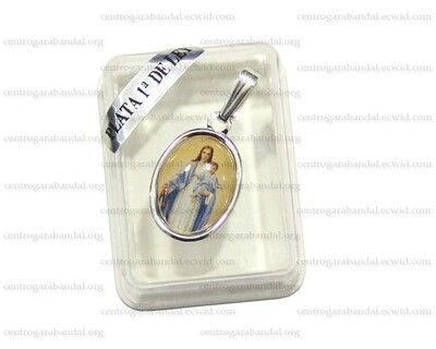 Medalla Plata Ovalada