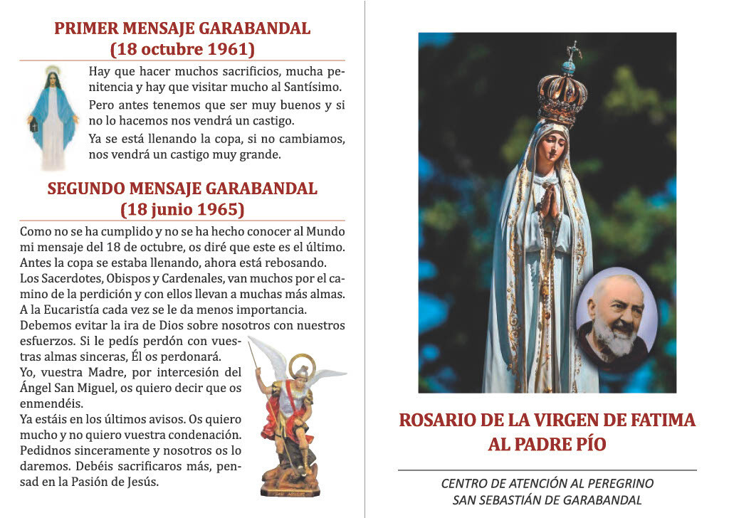 Estampa Fátima-P.Pío