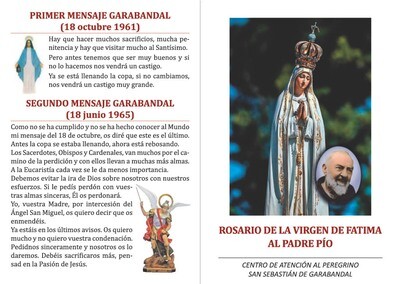Estampa Fátima-P.Pío