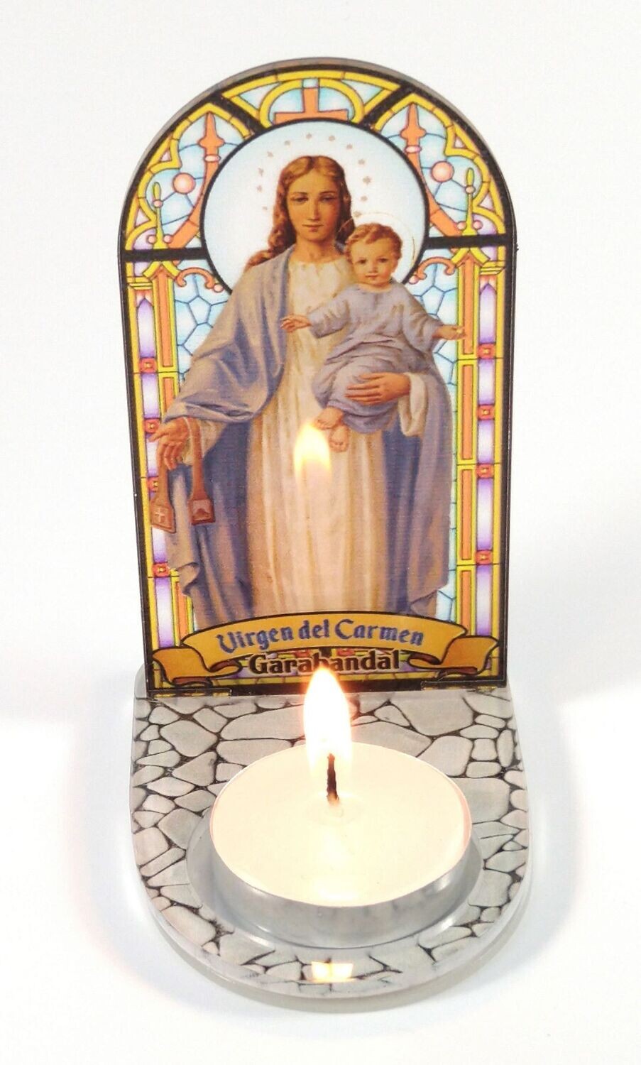 Soporte Vidriera con vela