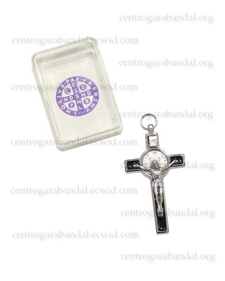 Enamelled Saint Benedict Cross 8cm