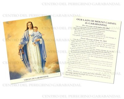 Estampa Virgen Garabandal c/Niño
