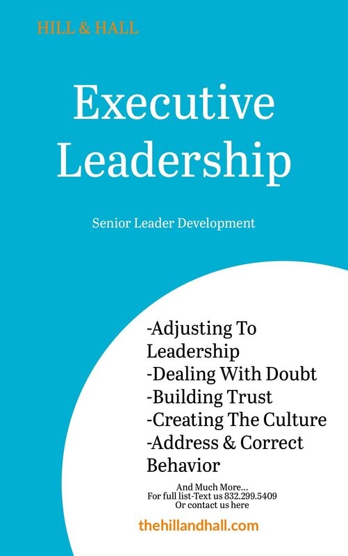 Executive Leadership- *$45/Session. Click here for cost details.